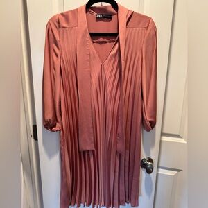 Zara bow knee length dress